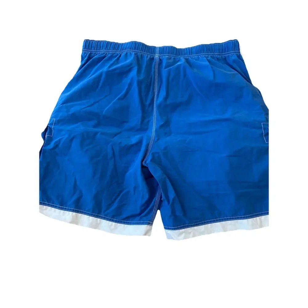 90s Tommy Hilifger Swim Trunks XL Cargo Shorts Nylon Big Pockets Y2K Preppy VTG